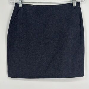 Banana Republic Factory Wool Blend Mini Skirt Women’s Size 2 Navy Blue NWT!